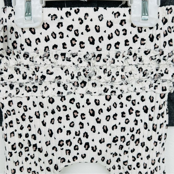 NEW Jessica Simpson Heather Grey Charcoal Top & Leopard Pants Size 12 Months NWT - Picture 3 of 10